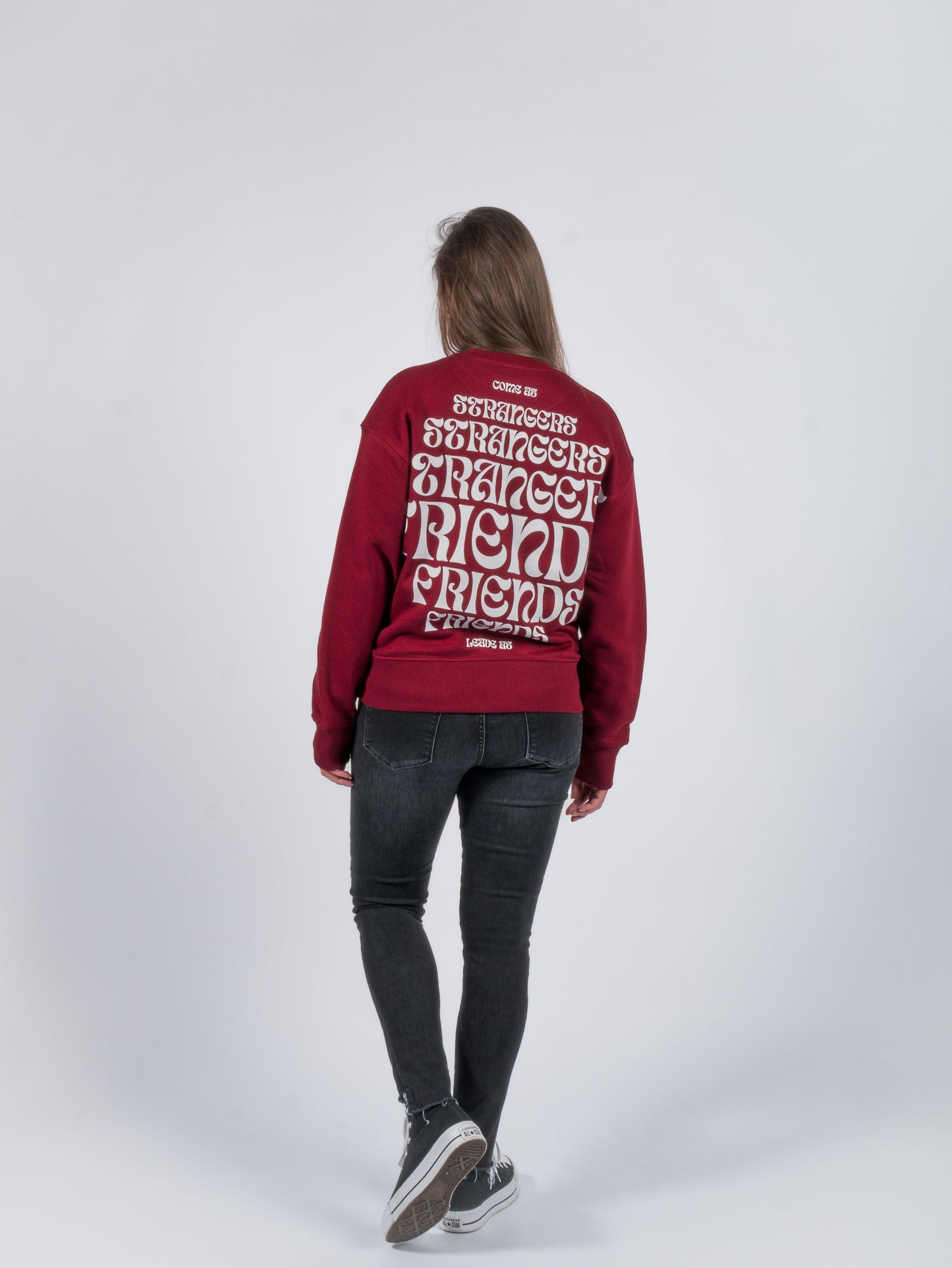 Crewneck Strangers bordeaux