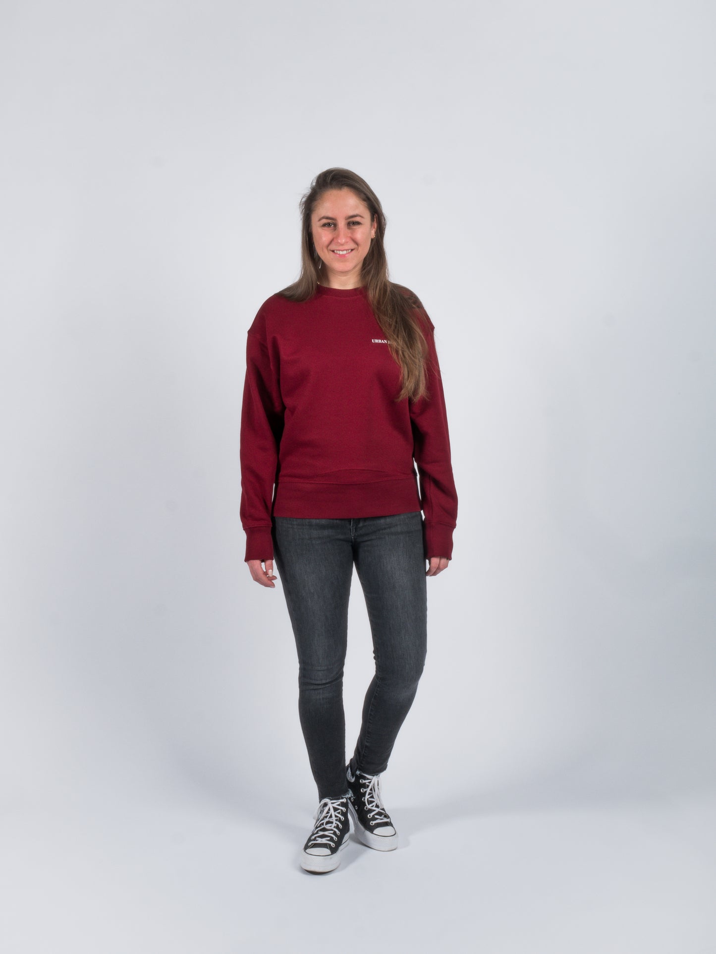Crewneck Strangers bordeaux