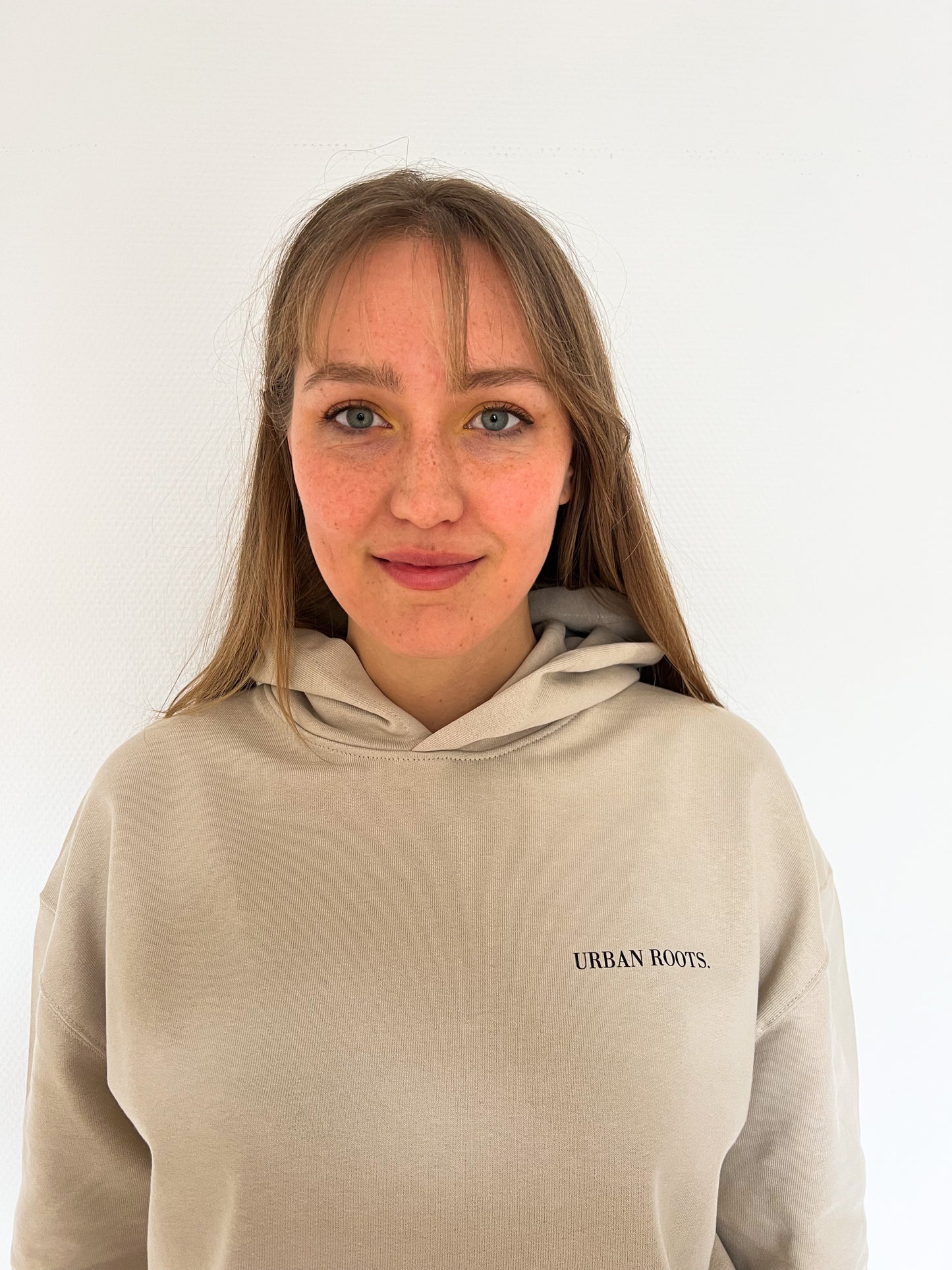 Hoodie Moonshot beige black
