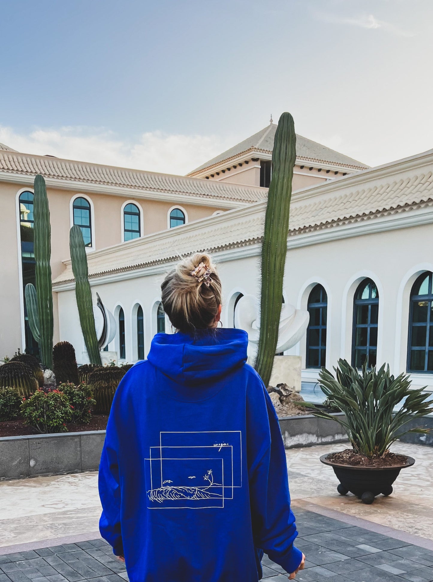 Hoodie Imagine blue