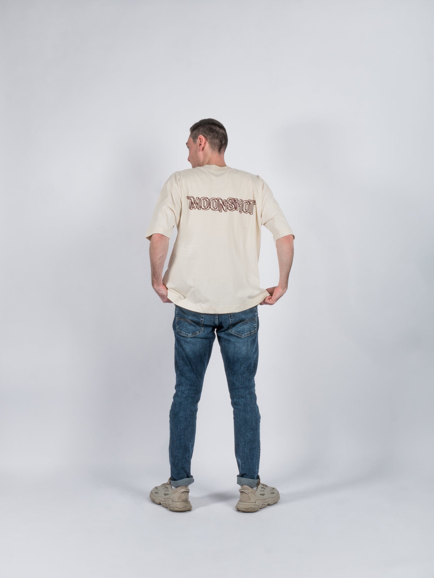 Tee Moonshot beige burgundy
