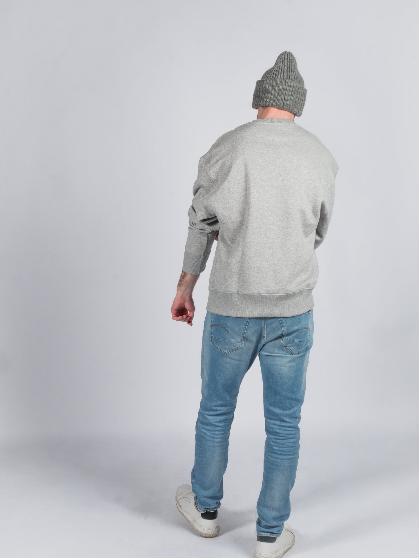 Crewneck grey green logo