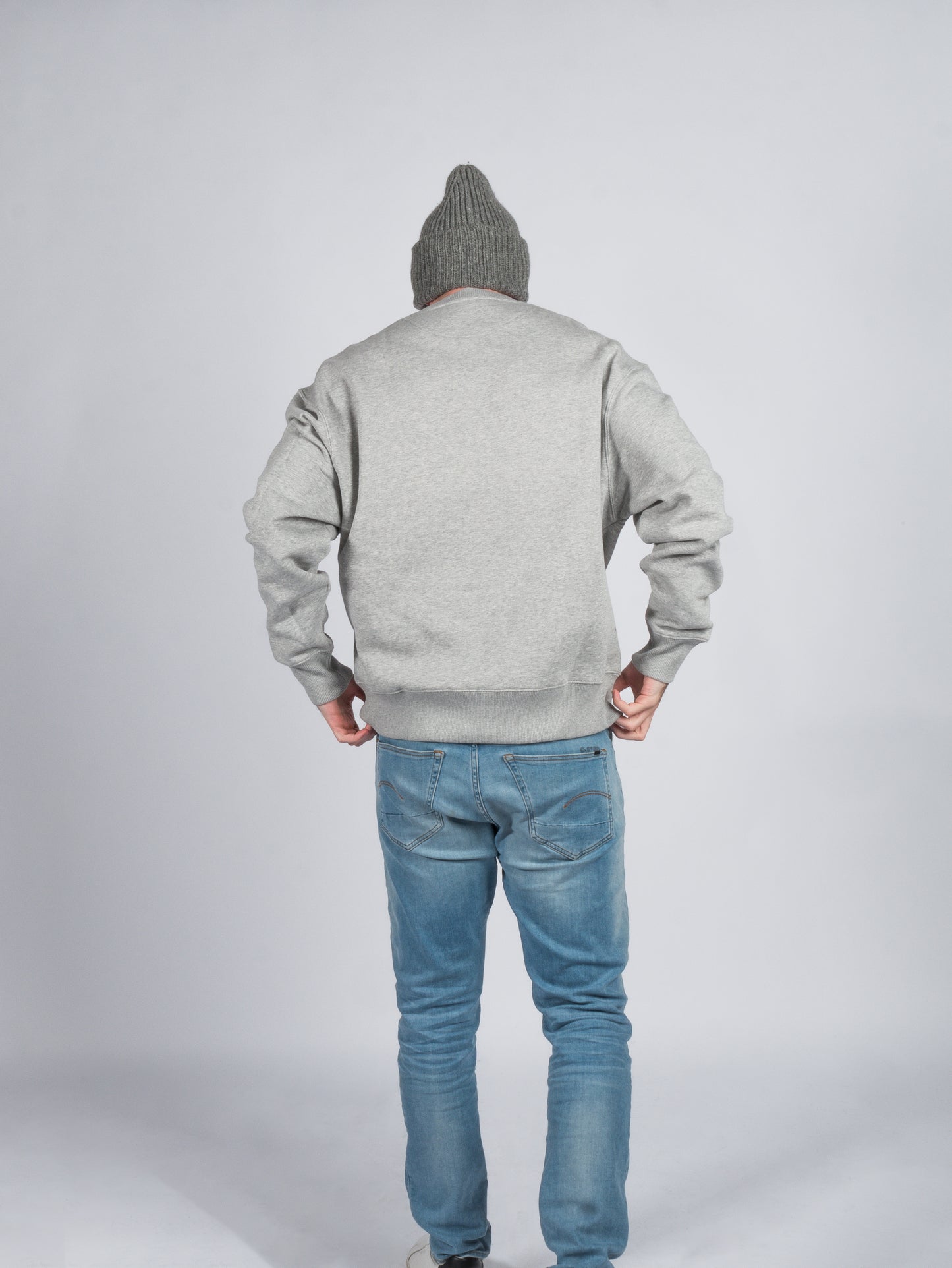 Crewneck grey green logo