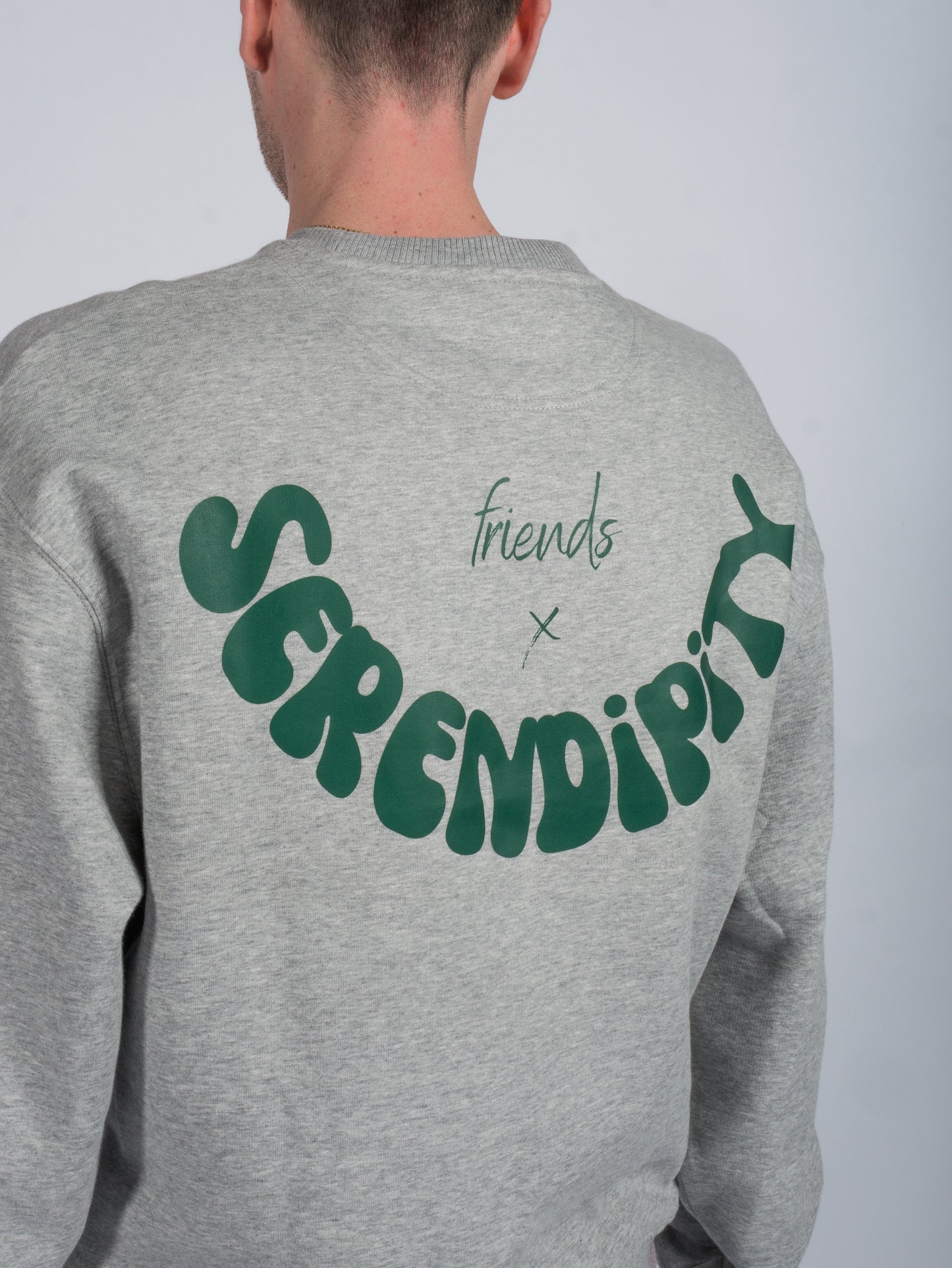 Crewneck Serendipity x friends grey green