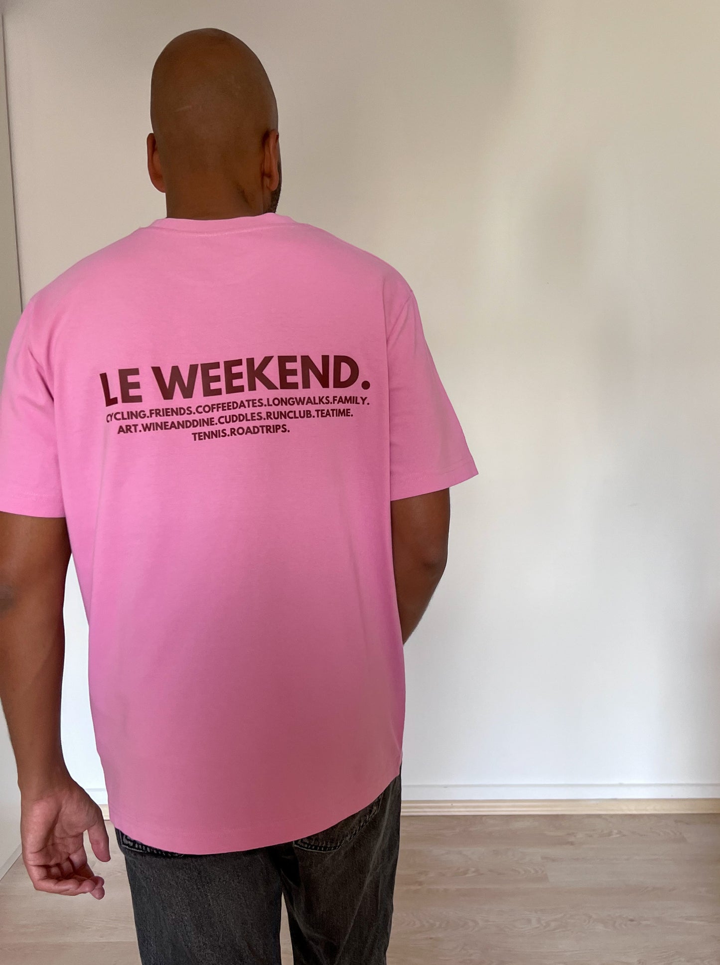 Tee Le Weekend. Summer edition pink/red