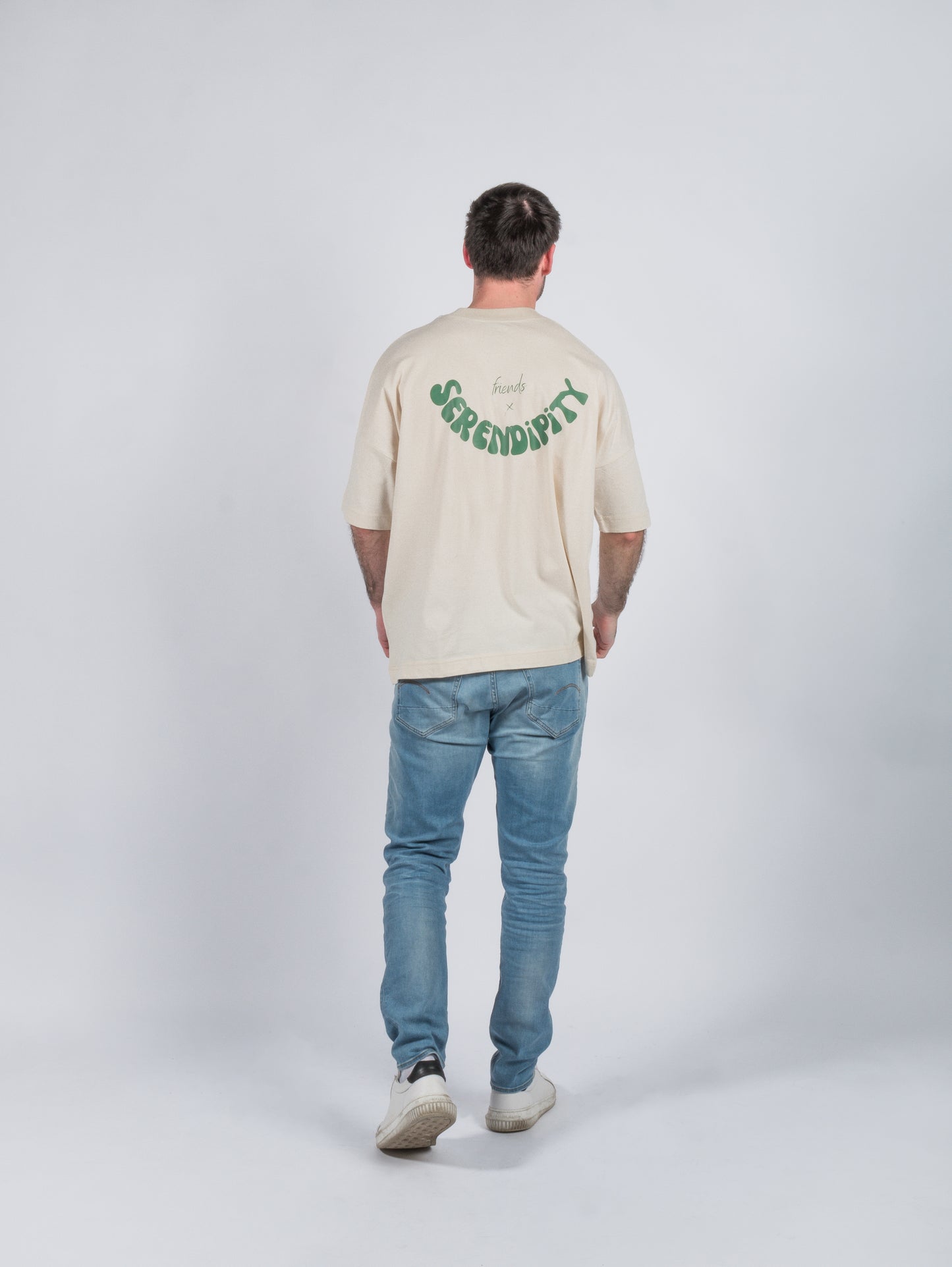 Tee Serendipity x friends beige green